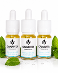 3 flaskor Fullspektrum CBD-olja 10% med mint