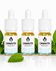 3 flaskor Fullspektrum CBD-olja 20% Mynta