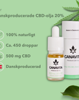 2 för 1 – Dansk CBD-olja med ekologisk kamomill
