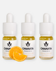 3 flaskor Fullspektrum CBD-olja 10% med apelsin
