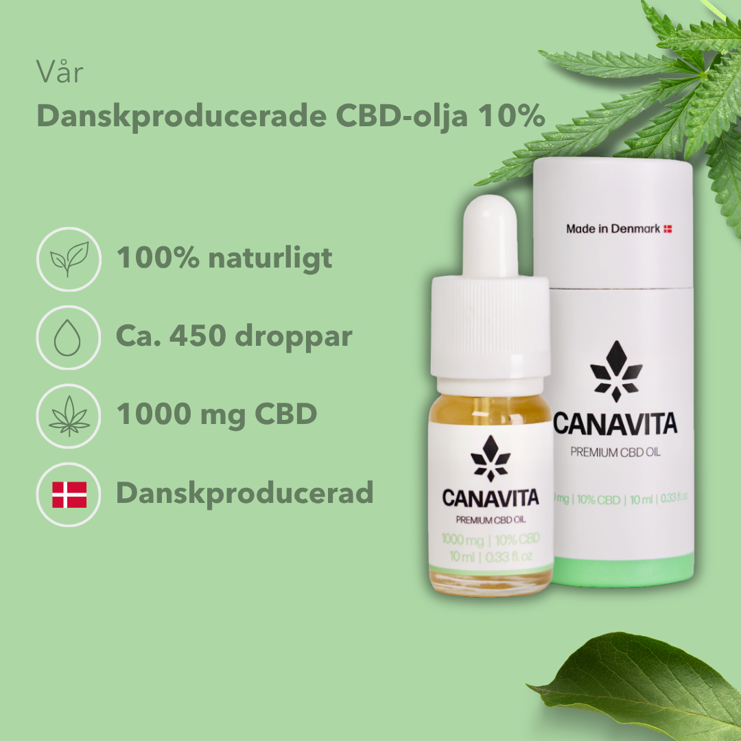 3 flaskor Fullspektrum CBD-olja 10% med apelsin
