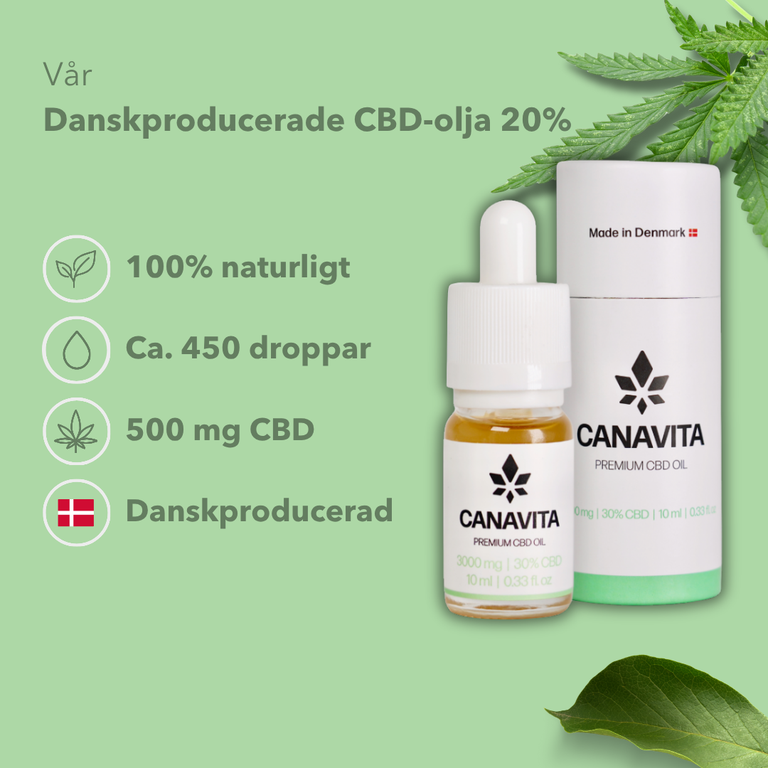 2 för 1 – Dansk CBD-olja med ekologisk kamomill