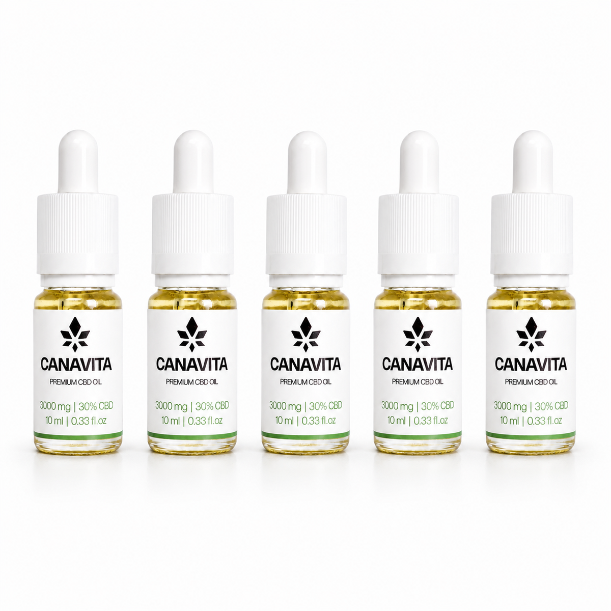 5 flaskor Dansk CBD-olja - SPARA 60-70 %