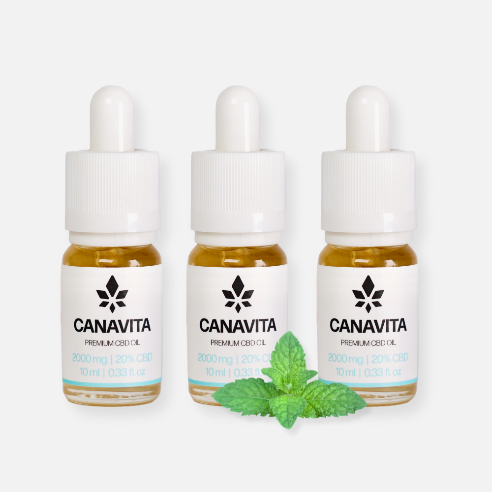 3 flaskor Fullspektrum premium CBD-olja 20%