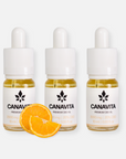 3 flaskor Fullspektrum CBD-olja 20% Apelsin